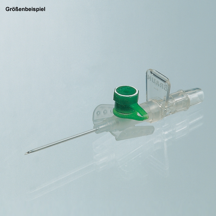 Vasofix Braunüle 18 G, 1,3 mm grün/weiß, 33 mm Stichlänge