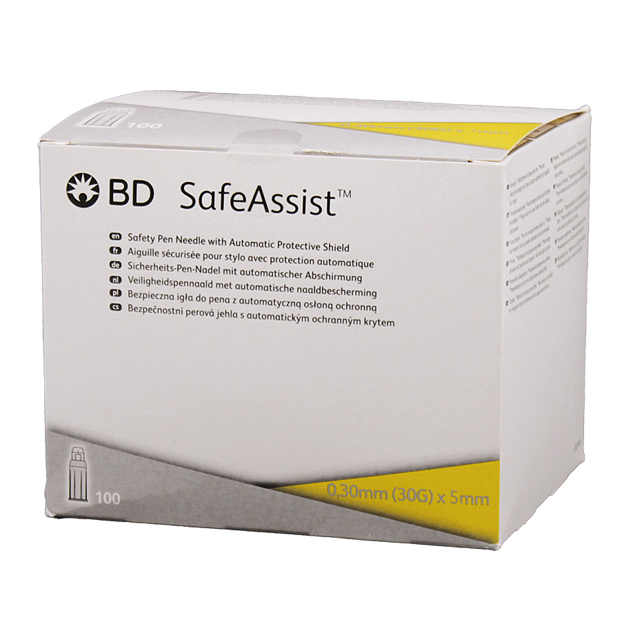 BD SafeAssist Sicherheits-Pen-Nadeln 0,30 x 5 mm (100 Stck.)