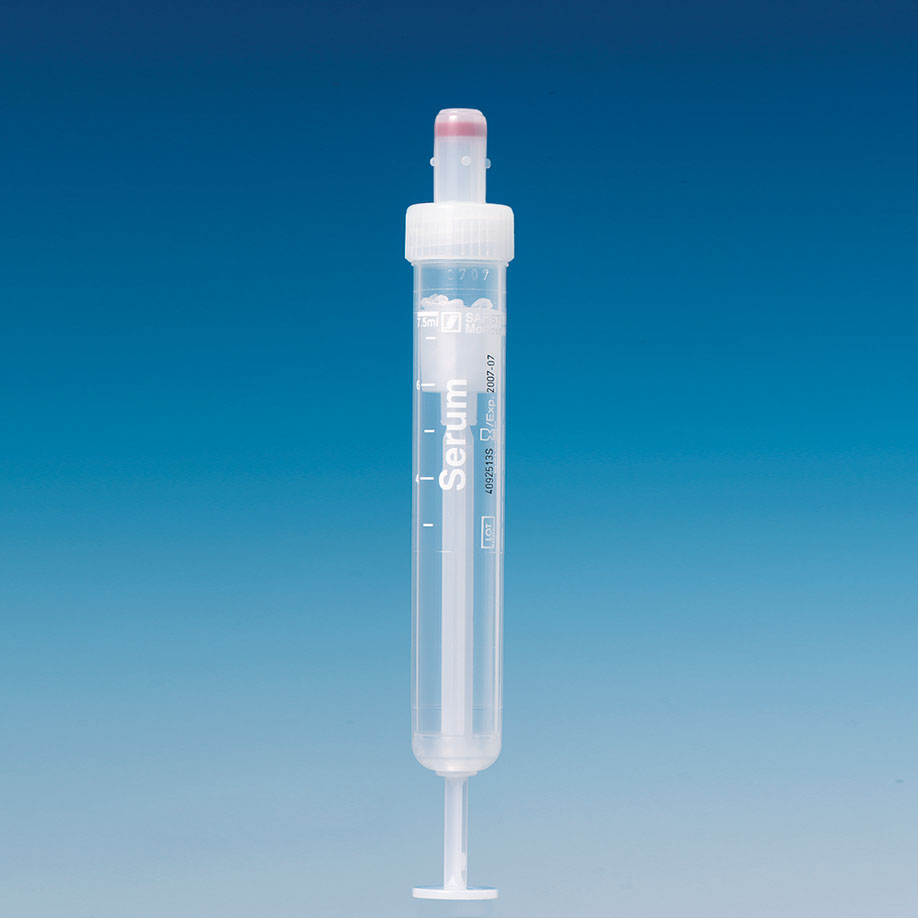 S-Monovetten 7,5 ml, 92 x 15 mm, Serum CAT, steril (50 Stck.)