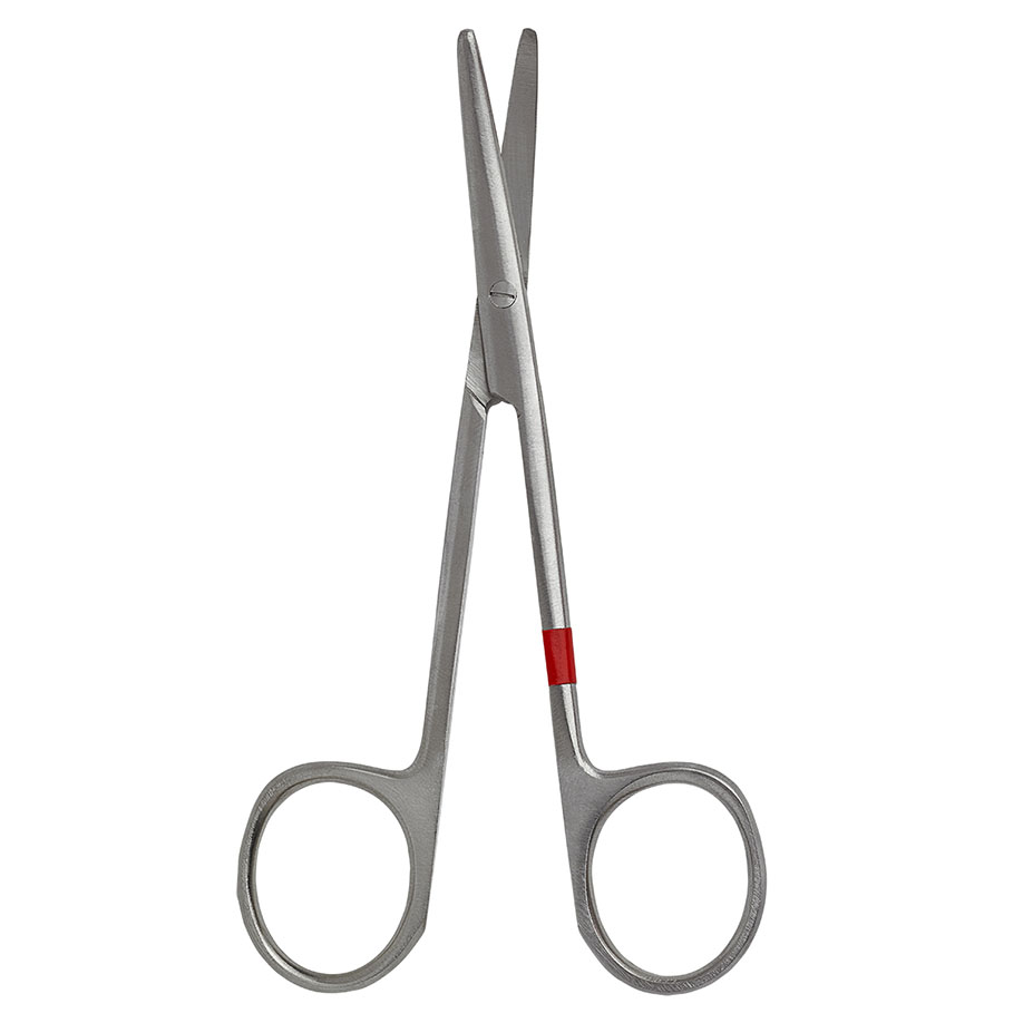 Präparierschere, stumpf/stumpf, gebogen, 11,5 cm zum Einmalgebrauch (25 Stck.)
