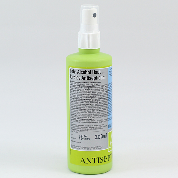 *Poly-Alcohol 200 ml Haut-Antisepticum farblos -ausser Handel-/Alternative: ANT 1043