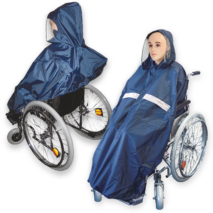 Regencape marineblau für Erwachsene Universalgröße, ohne Arm