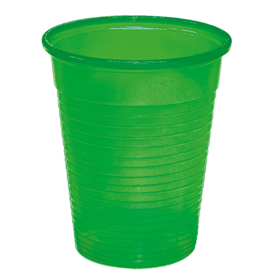 Mundspül- / Laborbecher 180 ml grün opak (100 Stck.)