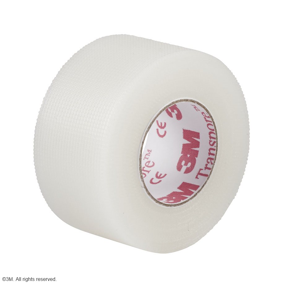 3M Transpore Fixierpflaster transparent, 2,5 cm x 9,1 m (12 Stck.)