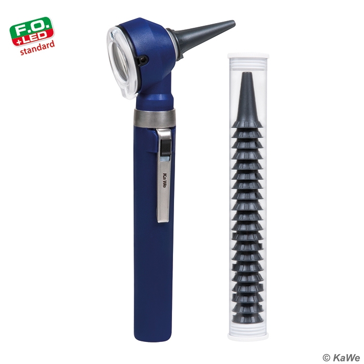 KaWe PICCOLIGHT F.O. LED standard Otoskop 2,5 V sky, Griff AA