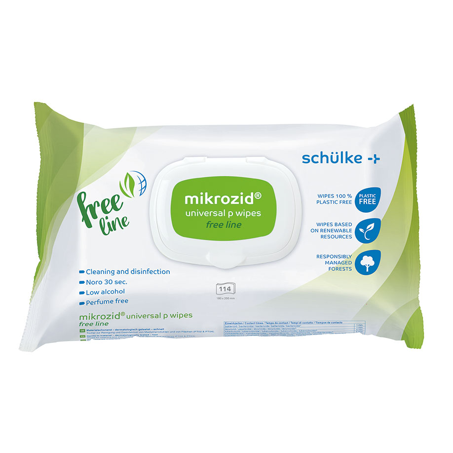 *mikrozid universal p wipes free line Desinfektionstücher (114 T.) -ausser Handel-/ Alternative: SMH 70003354