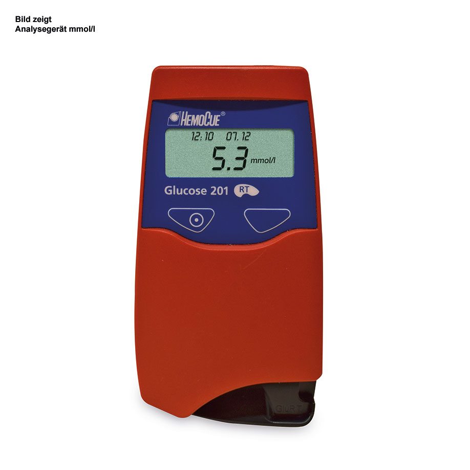 HemoCue Glucose 201 RT Analyser (mg/dl) PE