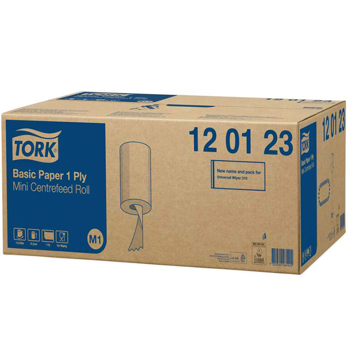 Tork Standard Wischtücher Mini weiß 1-lagig, 21,5 cm x 120 m (11 Rl.)