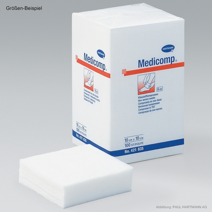 Medicomp Vlieskompressen 5 x 5 cm, unsteril (100 Stck.)