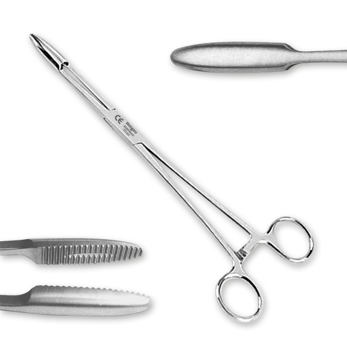 Gross-Maier Kornzange megro gerade, 20 cm, mit Sperre