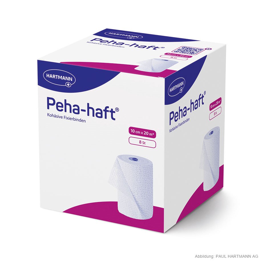 Peha-haft Fixierbinden 20 m x 10 cm, lose (8 Rl.)