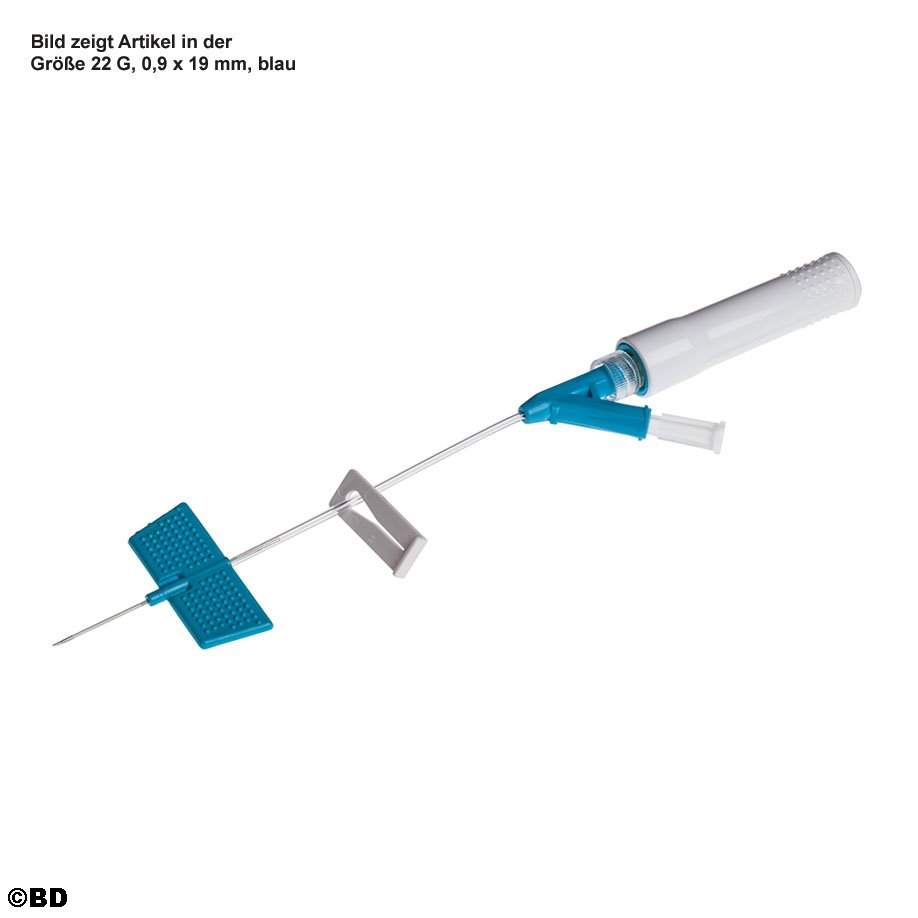 BD Saf-T-Intima Venenverweilkatheter mit Y-Anschluss, 18 G, 1,3 x 25 mm, grün