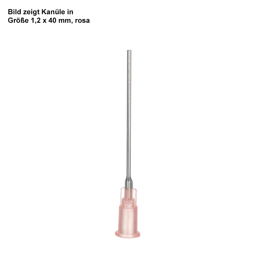 Sterican Mix Kanülen stumpf 18 Gx1 1/2'' 1,2 x 40 mm, rosa (100 Stck.)