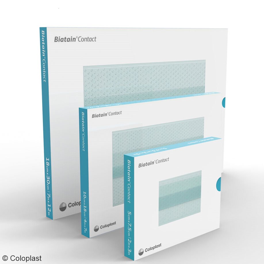 Biatain Contact Silikon-Wundkontakt- auflagen steril, 10 x 18 cm (10 Stck.)