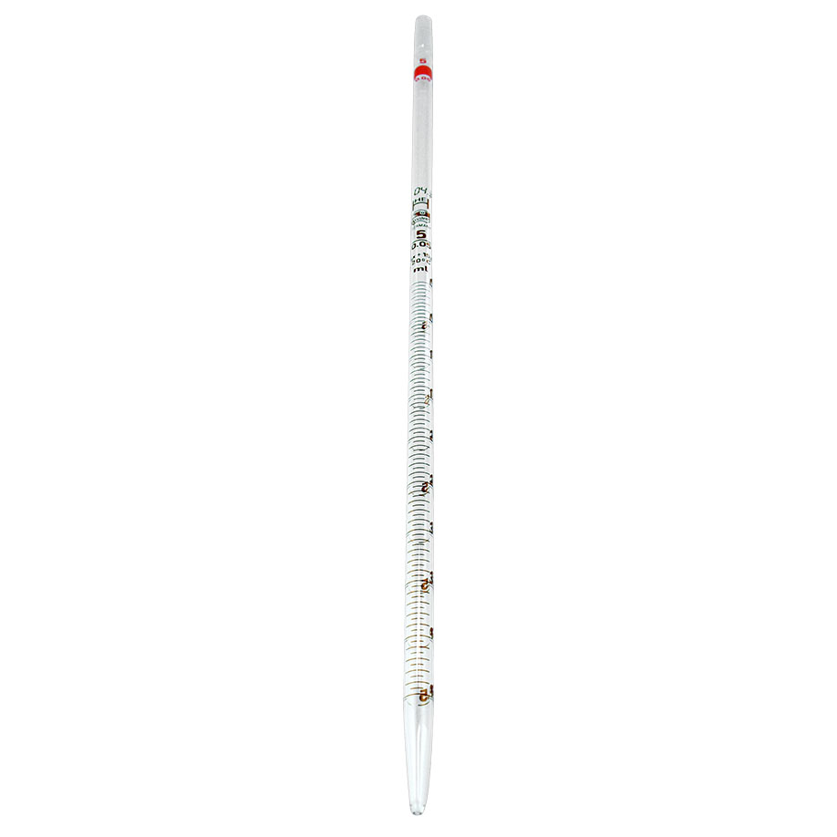 Messpipette 5 ml, Graduierung 0,1 ml, konformitätsbescheinigt