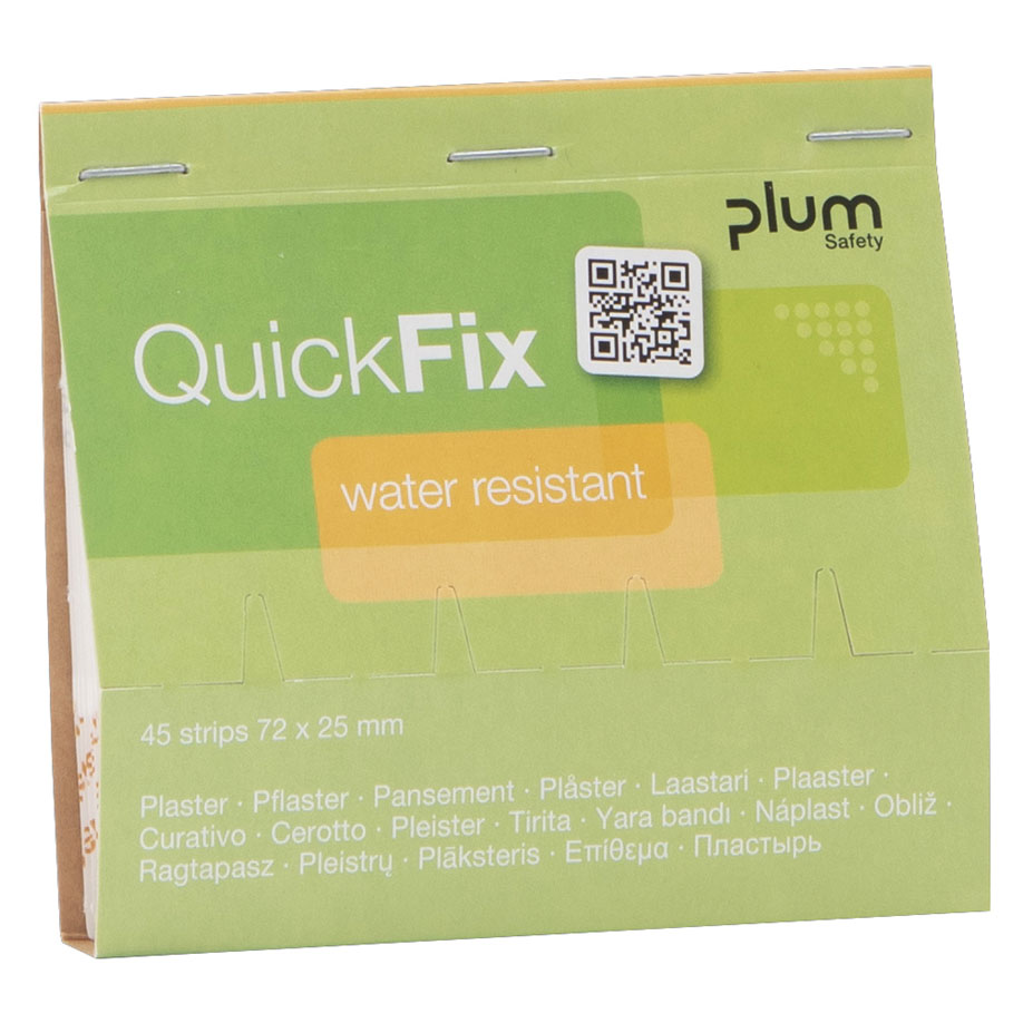 QuickFix Water resistant Refill wasserfeste Pflaster (45 Strips)
