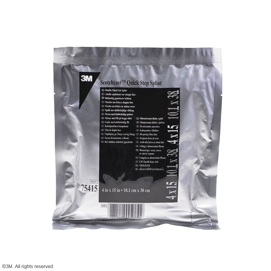 3M Scotchcast Quick Step Splint, Fertigschienen 10,1 x 38,1 cm (10 Stck.)