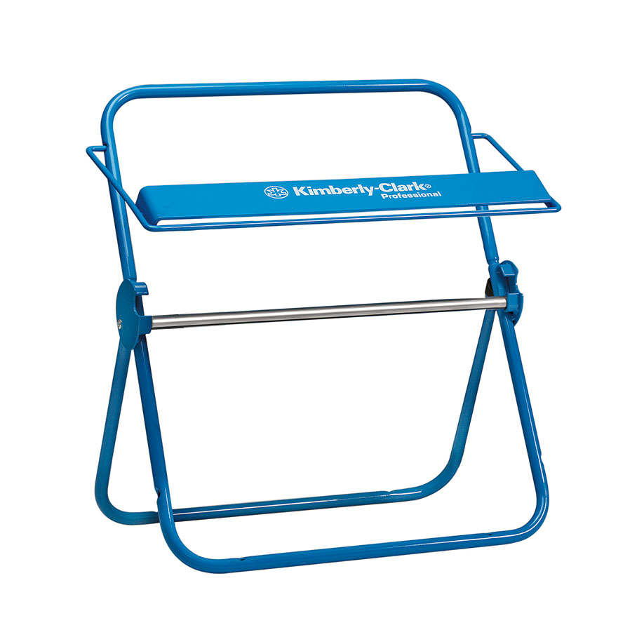 Wandhalter für Großrollen, aus Metall, blau