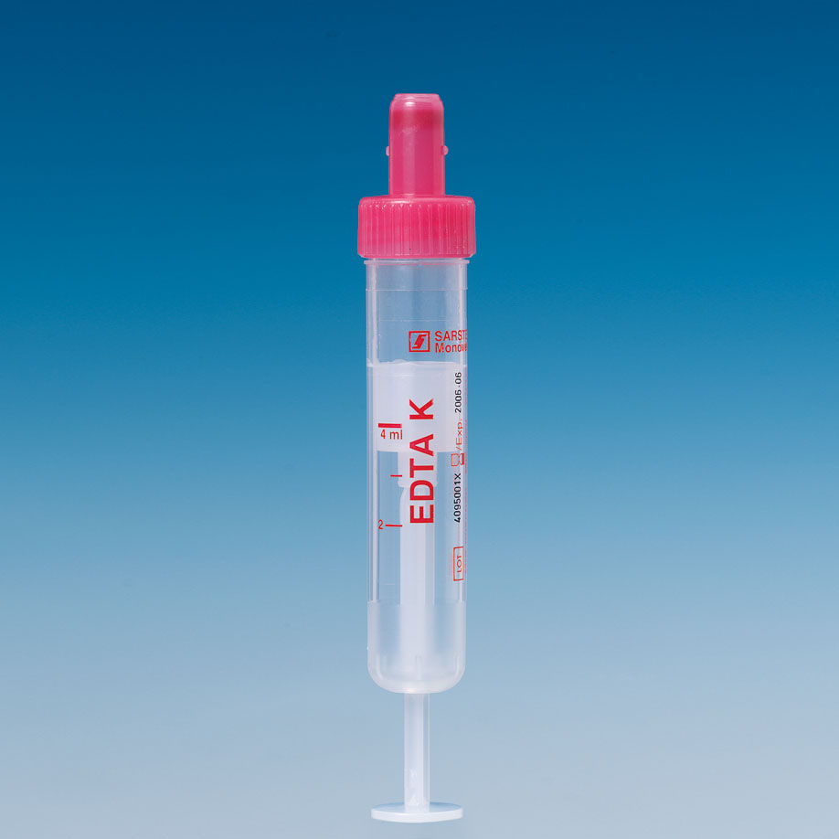 S-Monovetten 4 ml, 75 x 15 mm, K3 EDTA, steril (50 Stck.)