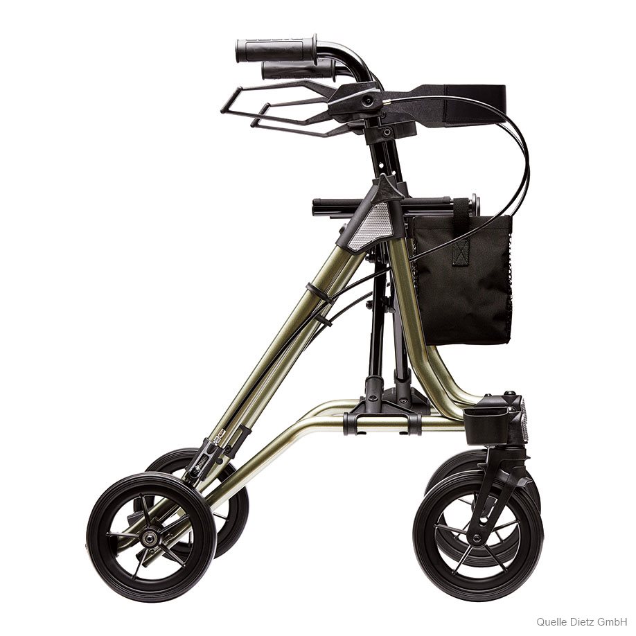Leichtgewichtrollator TAiMA M-GT aus Aluminium Gestell resedagrün metallic