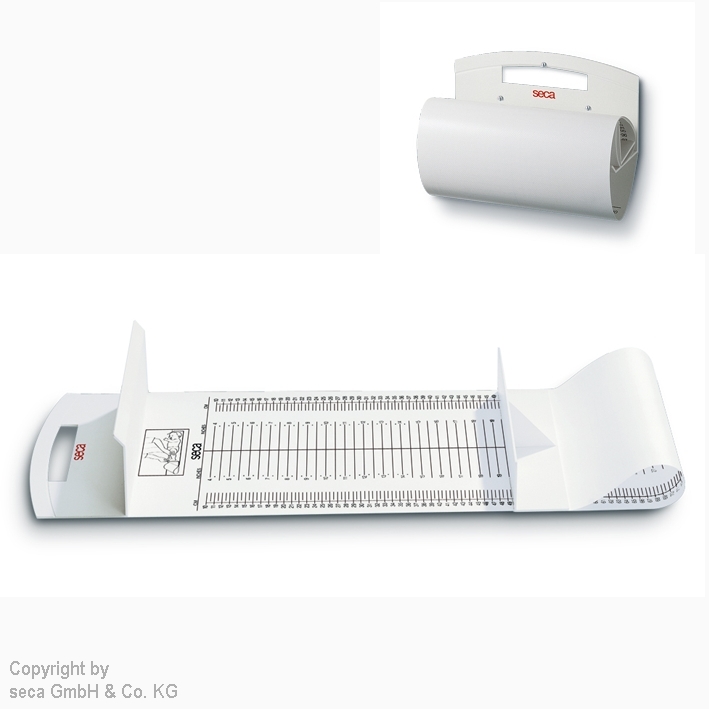 mobile Messmatte seca 210 für Säuglinge und Kleinkinder, weiß