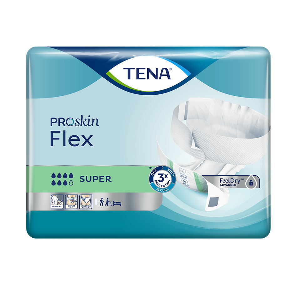 TENA Flex Super XL grün Inkontinenzeinlagen (3 x 30 Stck.)