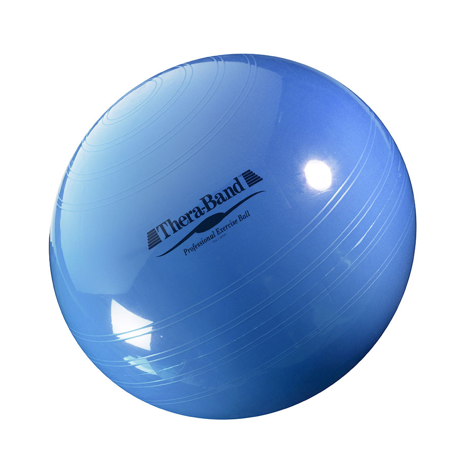 TheraBand Gymnastik-Ball Ø 75 cm, blau, für Körpergröße: 176 - 185 cm