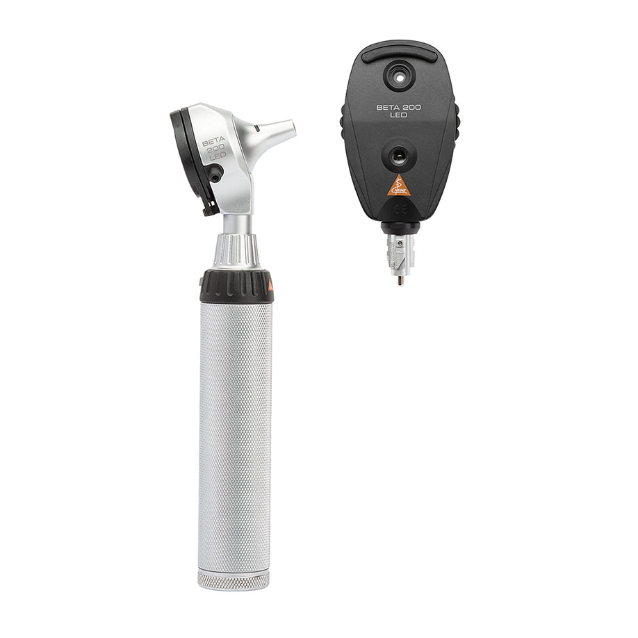 BETA 200 LED Ophthalmoskop/Otoskop Set 2,5 V mit BETA Batteriegriff