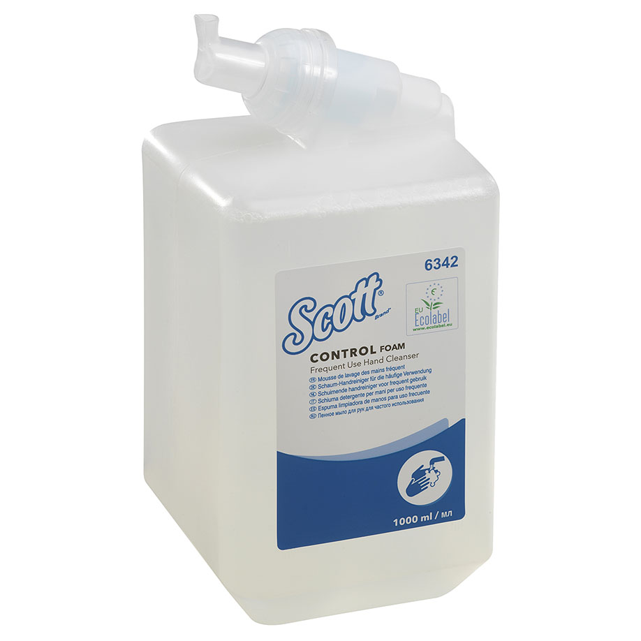 SCOTT Control Schaumseife, transparent,unparfümiert (6 x 1 Ltr.)