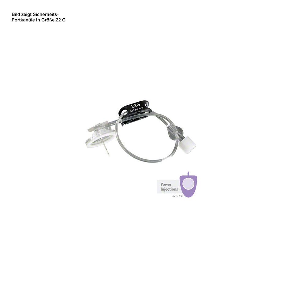 Surecan Safety II Sicherheits-Portkanüle 22 G, 20 mm Stichlänge