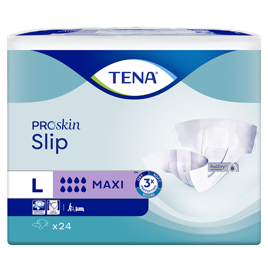 TENA ProSkin Slip Maxi Large lila, Windelhosen (3 x 24 Stck.)