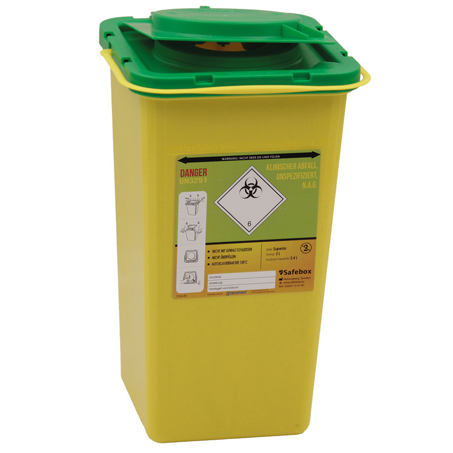 Kanülenabwurfbehälter ratiomed Safe-Box REC 3,0 Ltr.