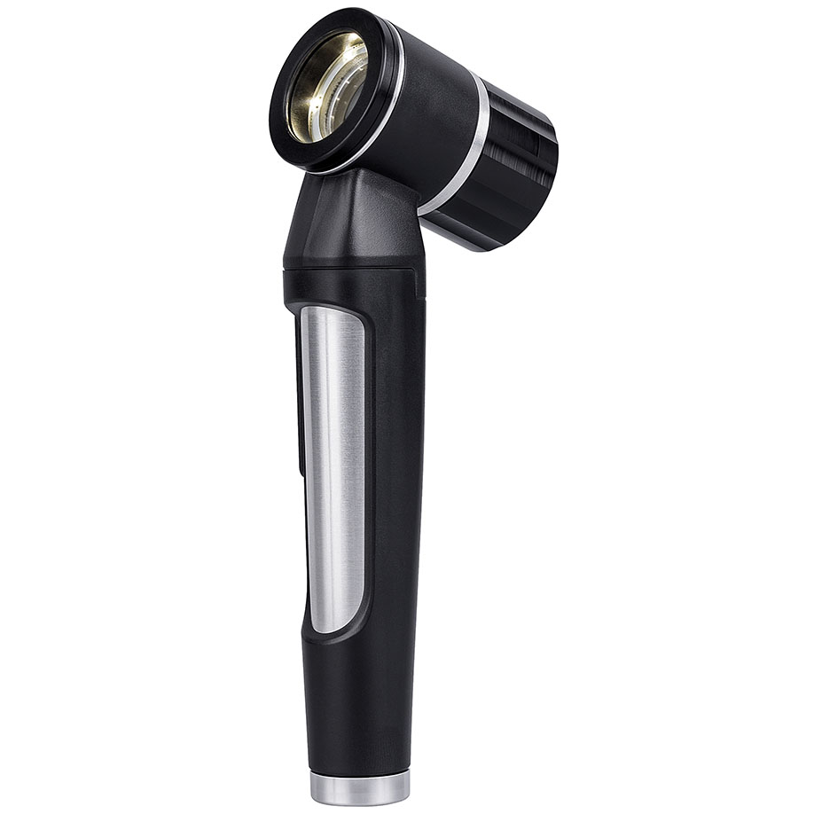 LuxaScope Dermatoskop LED 2,5 V, schwarz, Kontaktscheibe ohne Skala