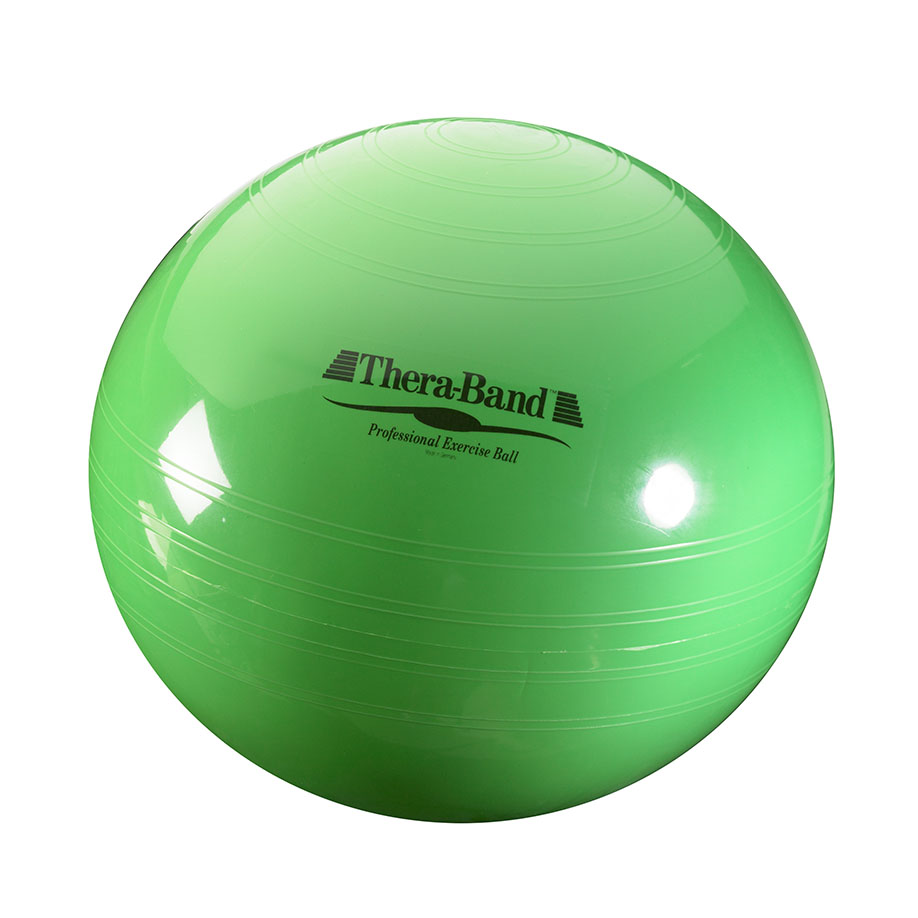 TheraBand Gymnastik-Ball Ø 65 cm, grün, für Körpergröße: 155 - 175 cm