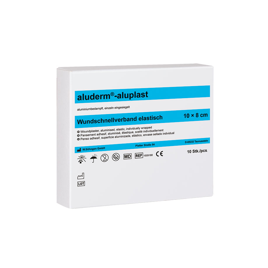 aluderm-aluplast Wundpflaster elastisch ca. 10 x 8 cm (10 Stck.)