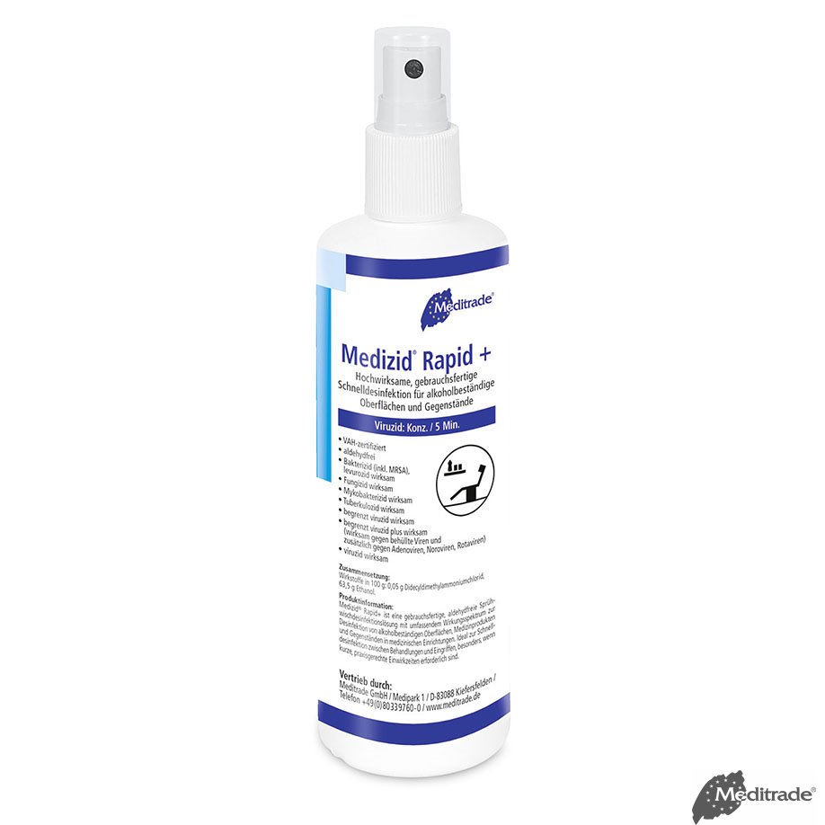 Medizid Rapid+ 250 ml Flächenschnelldesinfektion