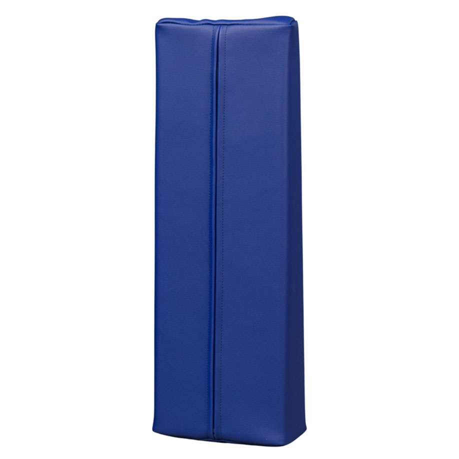 Injektionskissen 30 x 15 x 7.5/4 cm mit Kunstlederbezug blau mit RV