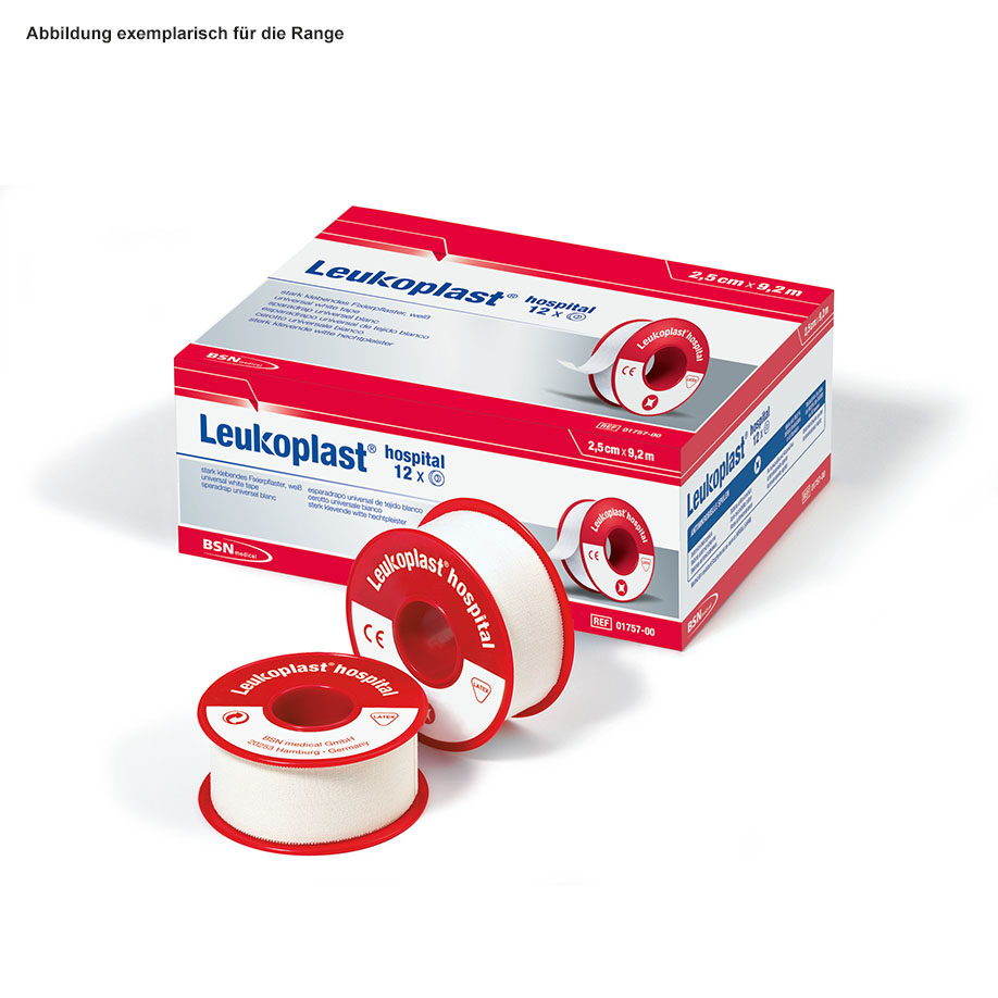 Leukoplast hospital Rollenpflaster ohne Schutzring, 9,2 m x 5,00 cm, weiß
