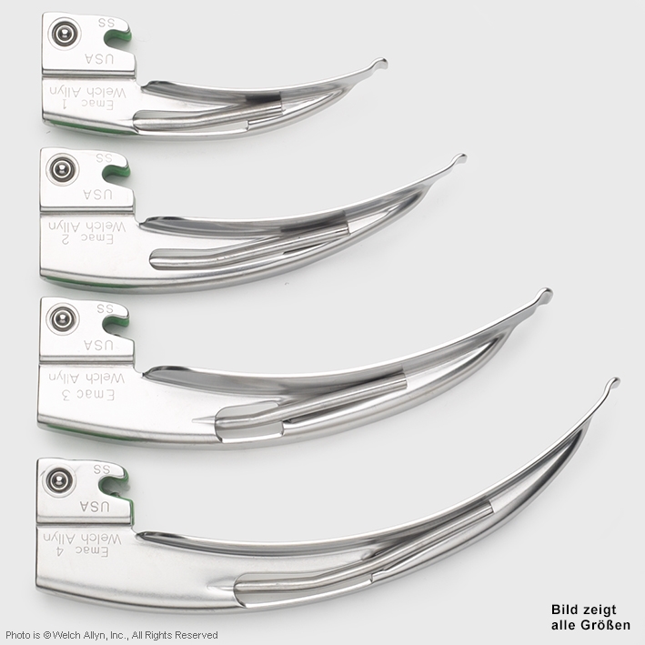 Fiber Optik English Macintosh Laryngoskop Spatel Grösse 1