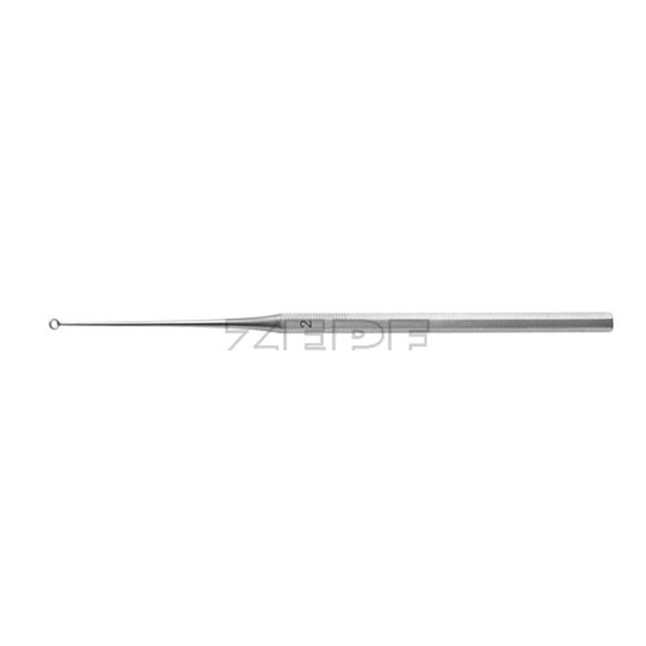 Buck Ohrkürette, gebogen, stumpf, Fig. 2 Ø 3 mm