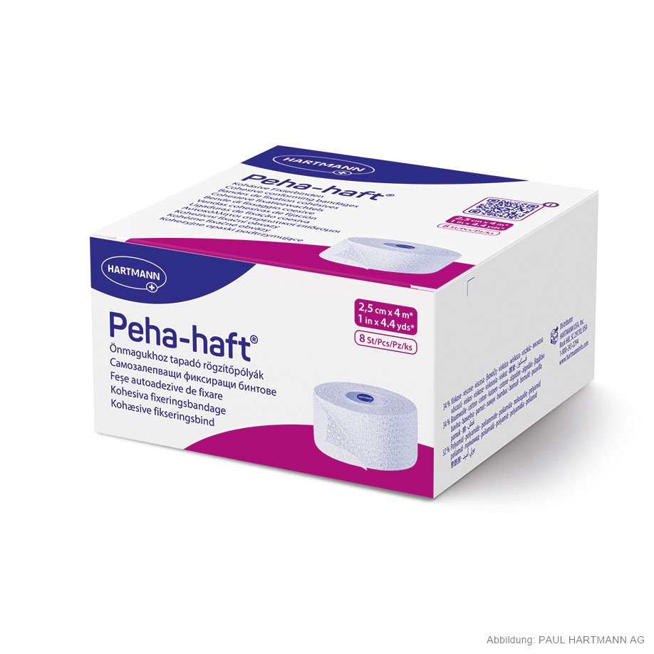 Peha-haft Fixierbinden 4 m x 2,5 cm, lose (8 Stck.)