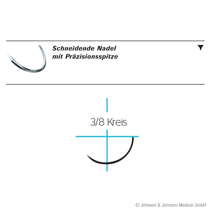 MONOCRYL Plus PS2 VB 4/0=1,5 ungefärbt Nahtmaterial Fadenlänge 45 cm (36 Stck.)