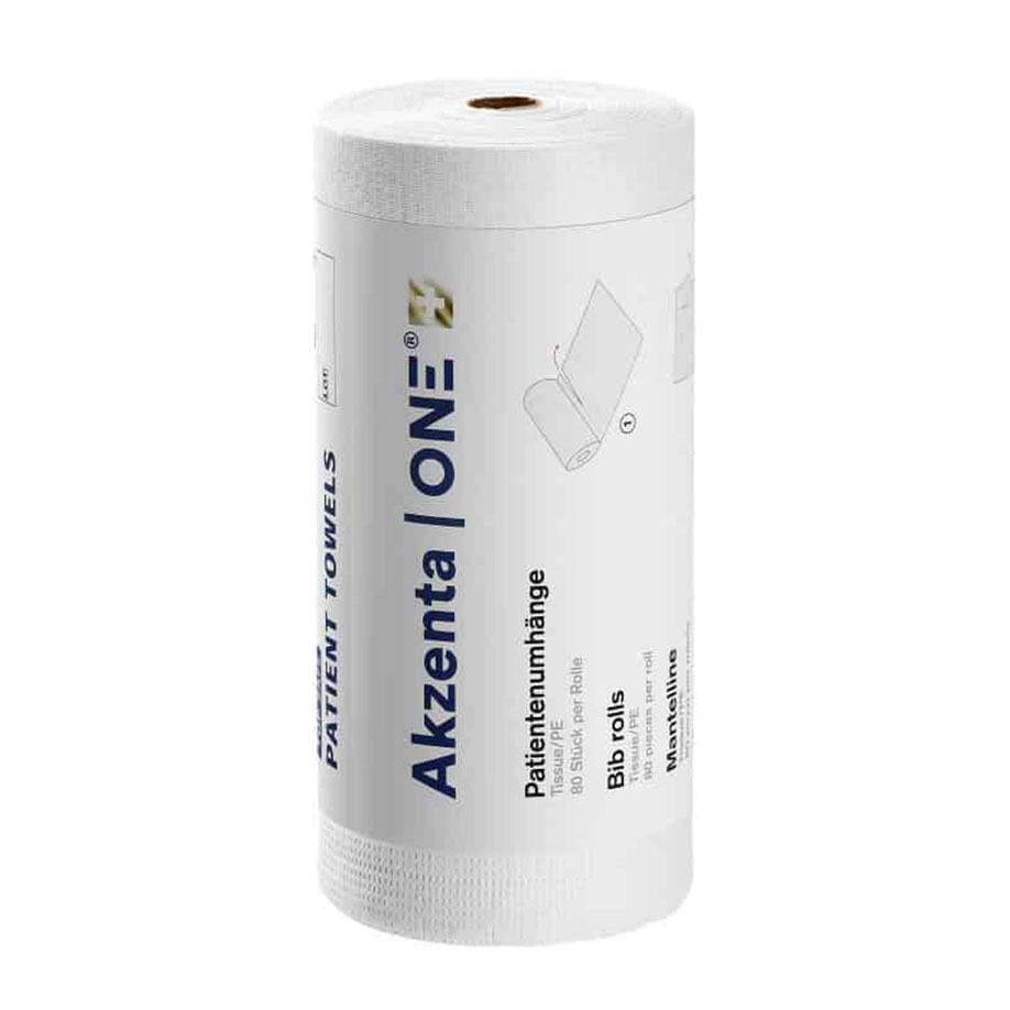Patientenumhänge Tissue/PE, 53 x 60 cm, white (80 Stck.)