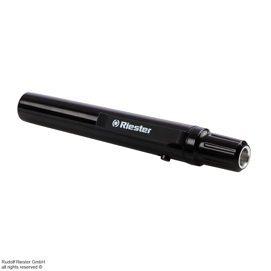e-xam XL 2,5 V Diagnostikleuchte, schwarz, mit Zungenspatelhalter