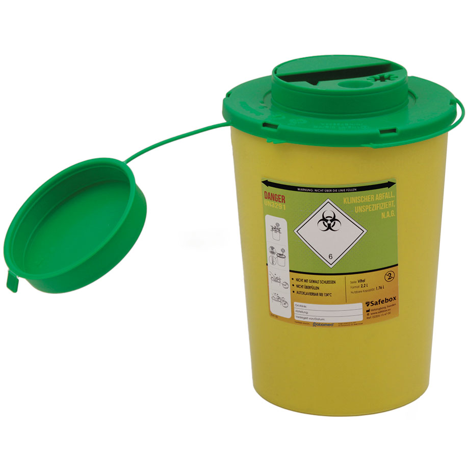 Kanülenabwurfbehälter ratiomed Safe-Box REC 2,2 Ltr.