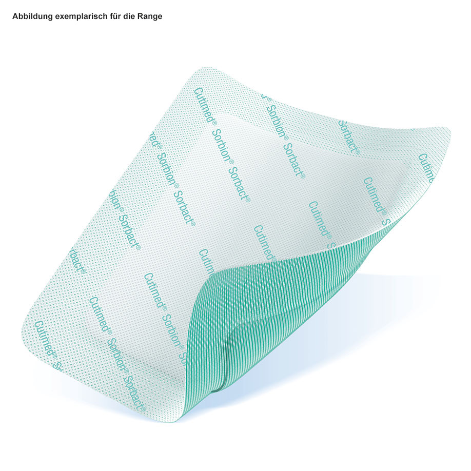 Cutimed Sorbion Sorbact Wundverband 10 x 10 cm, steril (12 Stck.)