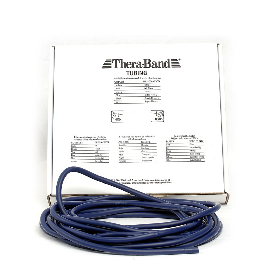 TheraBand Tubing 7,5 m, extra stark - blau