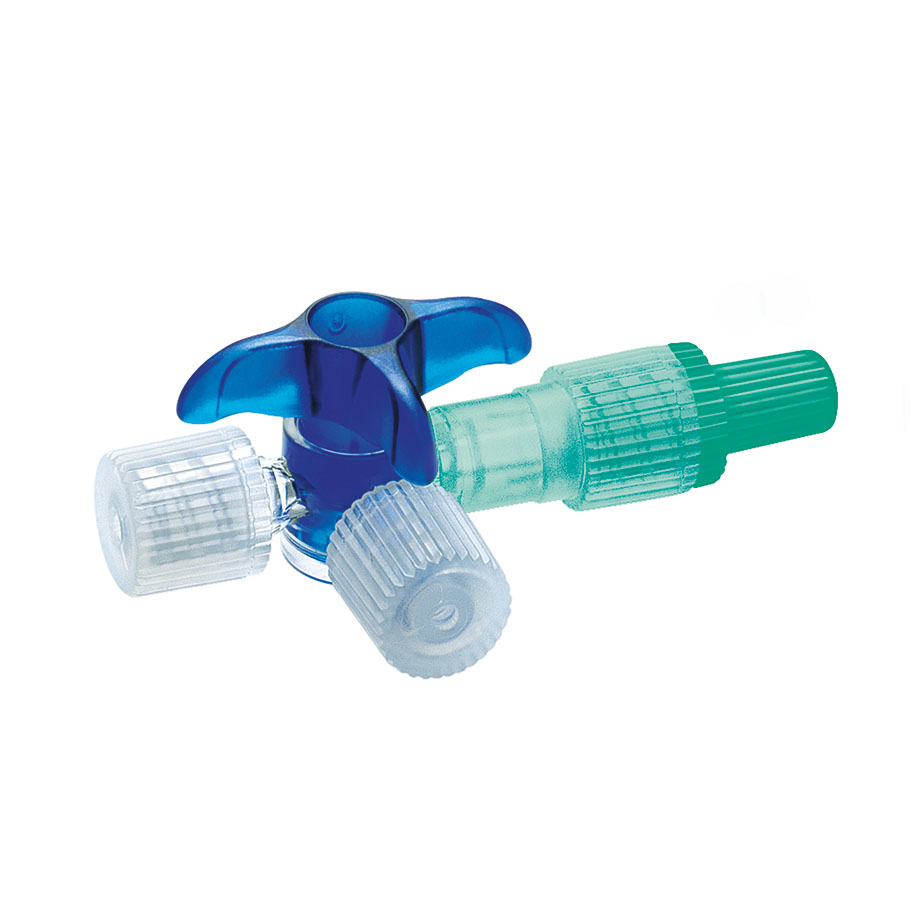 Discofix C Dreiwegehahn blau steril