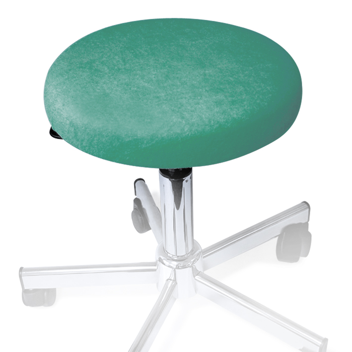 Hockerbezug Frottee jade für Hocker 40 bis 45 cm Ø