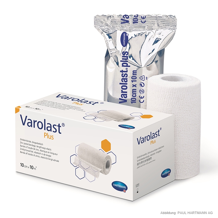 Varolast Plus Zinkleimbinden 10 m x 10 cm (20 Stck.)